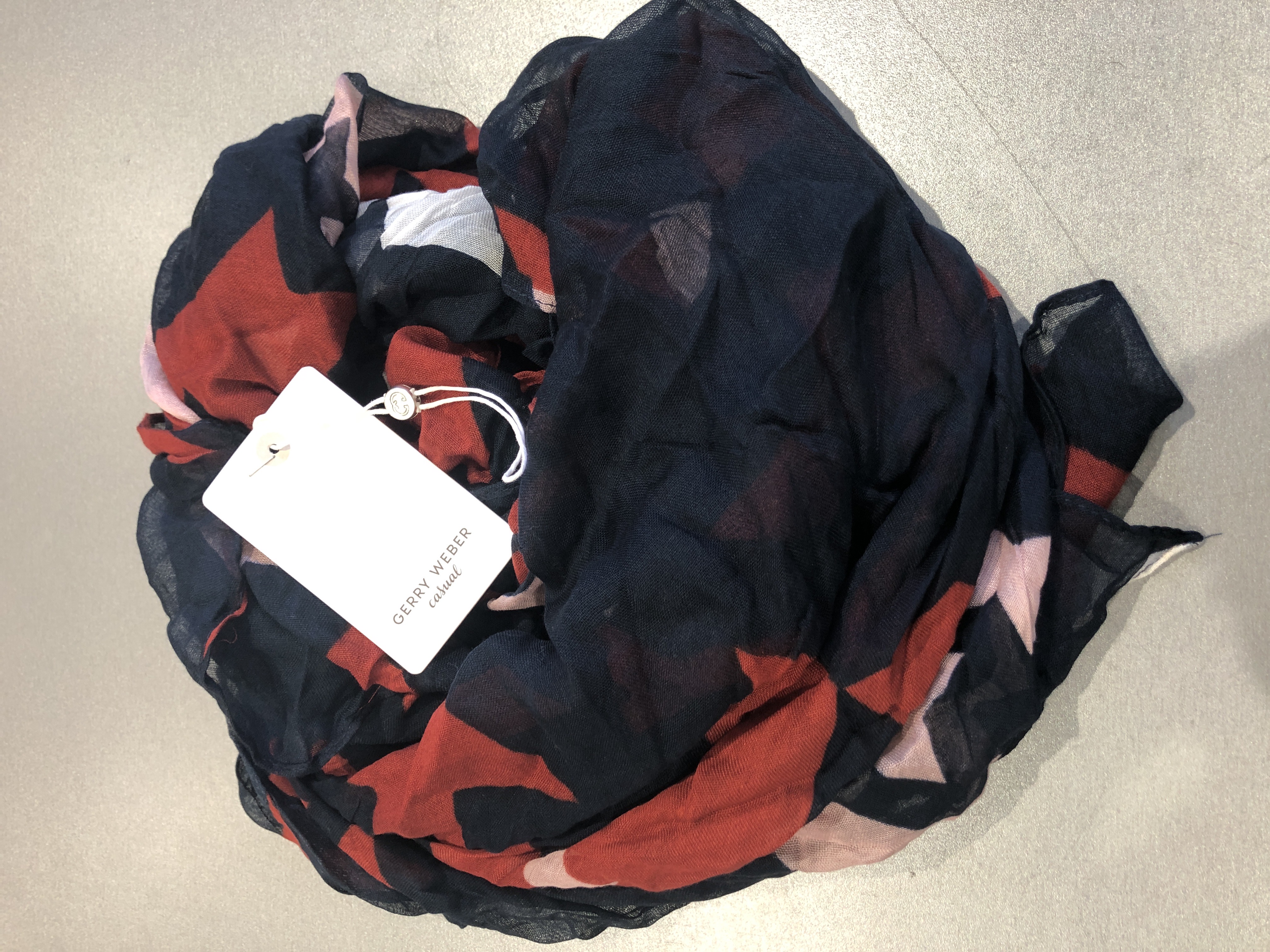 Chale GERRY WEBER Etoile Bleu marine Rouille Rosé 100% Polyester 80x190 cm pour usage quotidien et extérieur