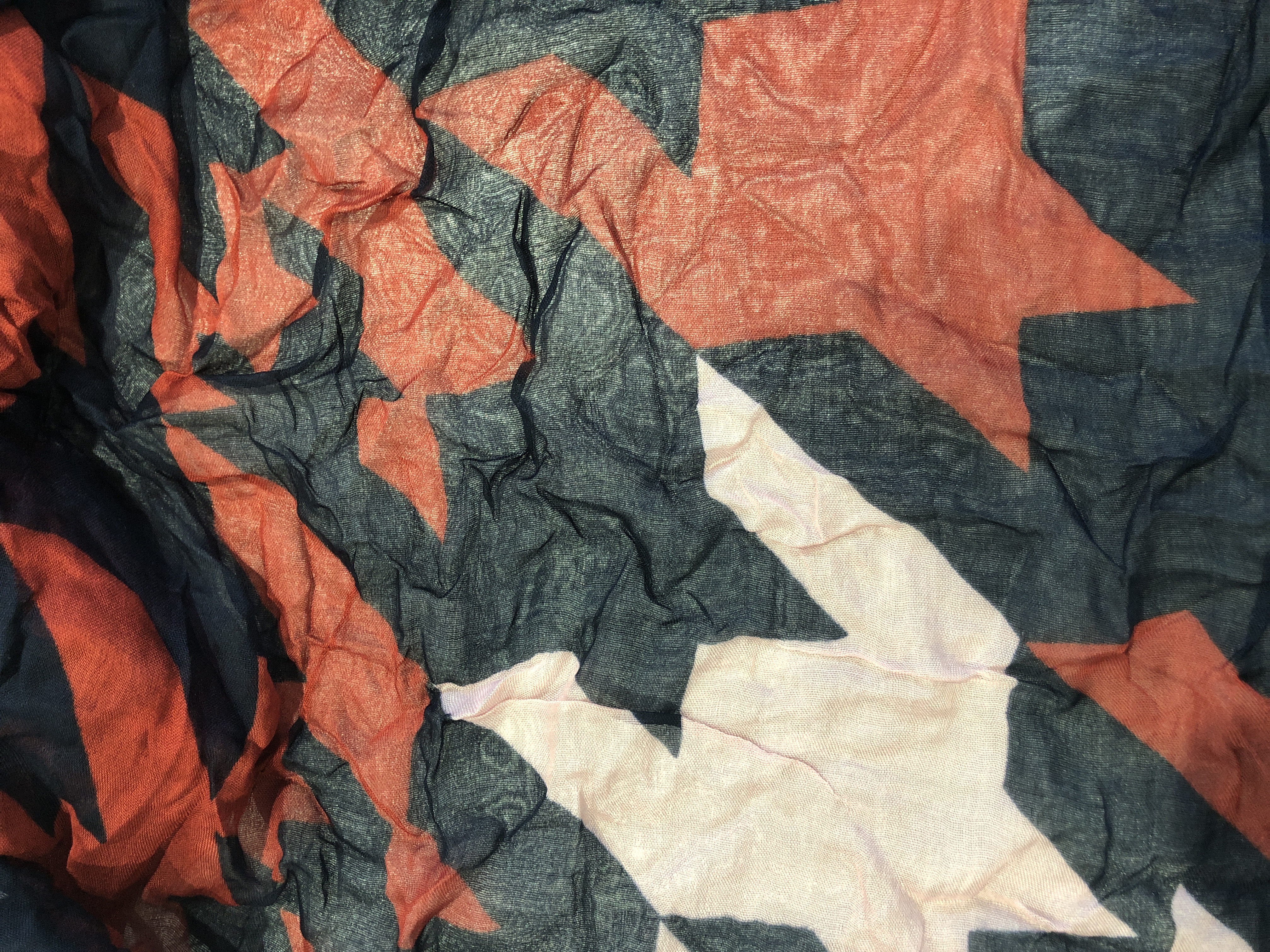 Chale GERRY WEBER Etoile Bleu marine Rouille Rosé 100% Polyester 80x190 cm pour usage quotidien et extérieur