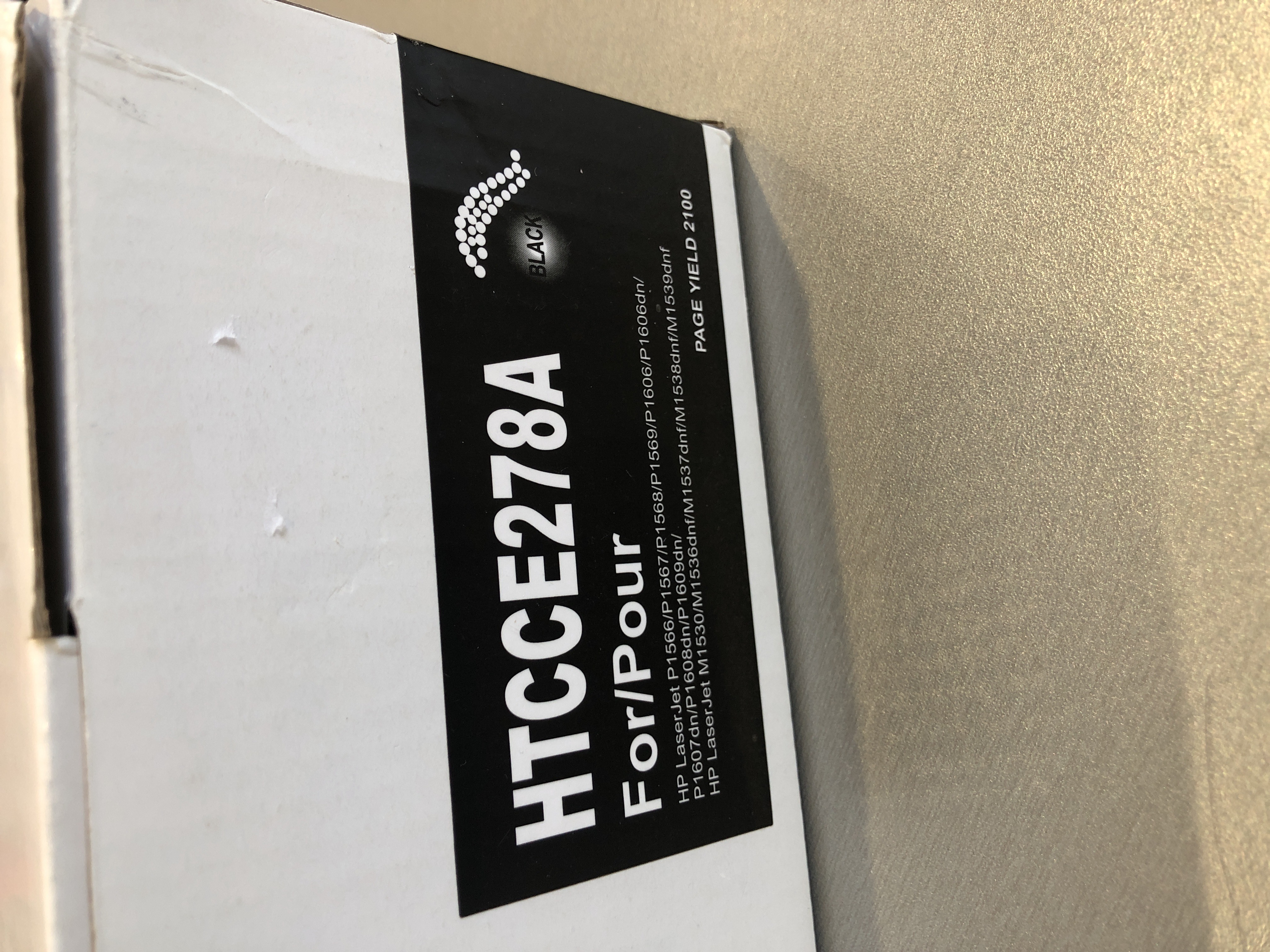 Cartouche d'encre compatible HP LaserJet HTCCE278A - Noir pour imprimante LaserJet