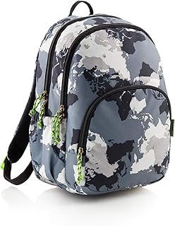 Miquelrius MR19623 - Sac à Dos Triple Compartiments - Thème: Mapemonde - Capacité: 27 litres.