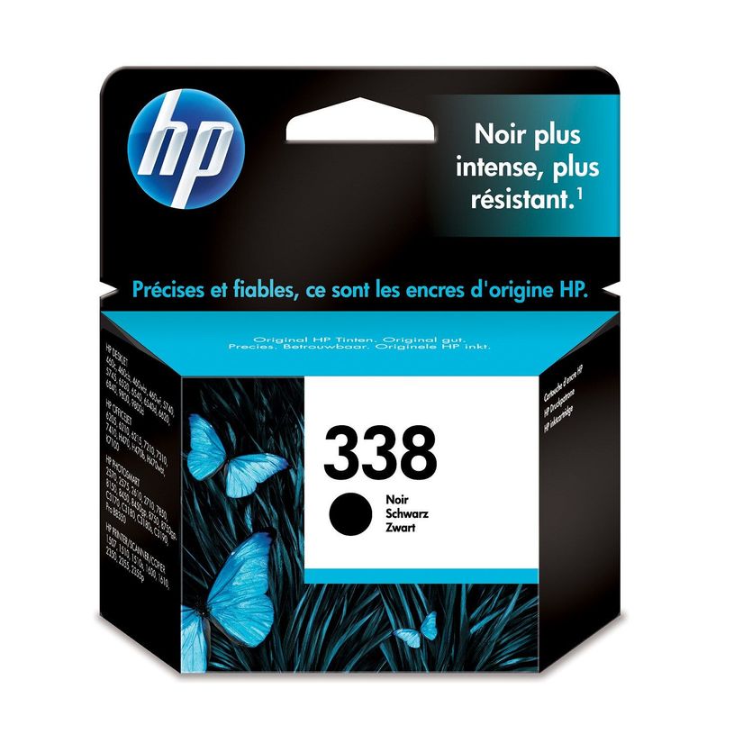 Cartouche d'encre HP 338 noir - cartouche originale haute qualité pour imprimante HP