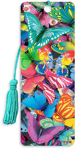 Marque Page 3D Papillons Catwalk - Décoration Papillons en Relief pour Livres et Cahiers