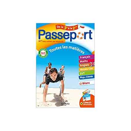Passeport Toutes les matières de la 3e à la 2de Edition 2022 - Guide scolaire pour révisions et préparation