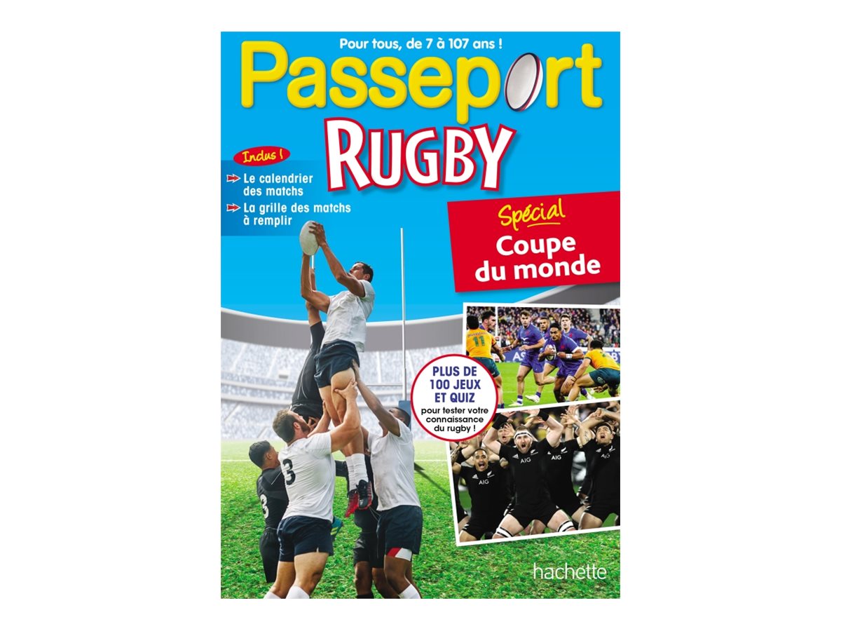 Livre d'exercices Rugby Spécial Coupe du monde - Activités pédagogiques pour passionnés de rugby