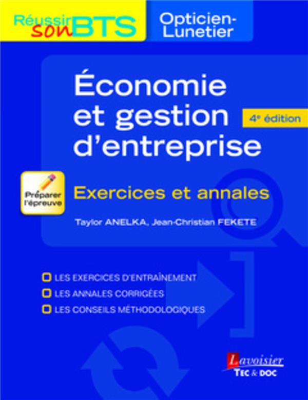 Livre Exercices d'Économie et Gestion d'Entreprise - 4e Édition - Apprentissage et Révision