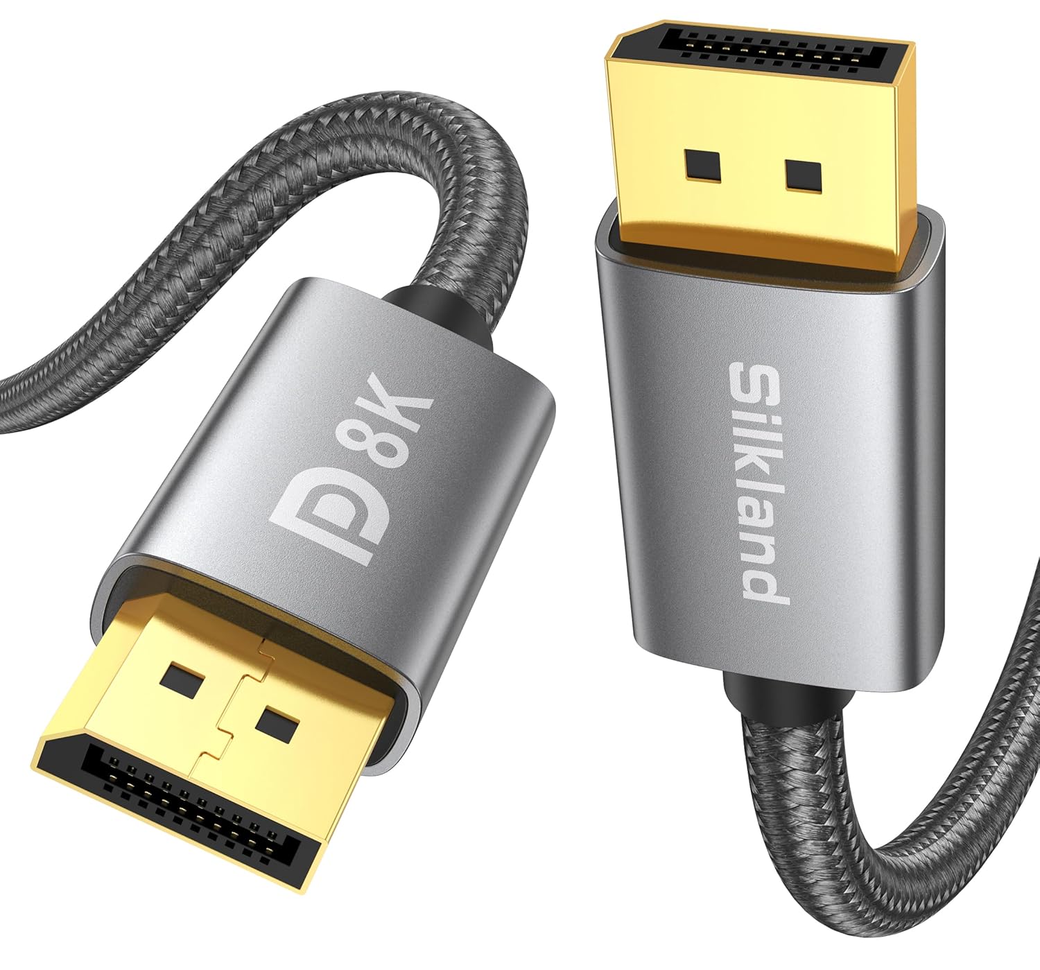 Câble DisplayPort 1.4 Silkland - 3m 8K@60Hz pour Écran Haute Résolution et Jeux Vidéo