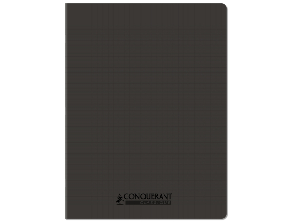 Cahier Conquerant polypropylène indéchirable et lavable 24x32 cm 96 pages Seyès pour école et bureau