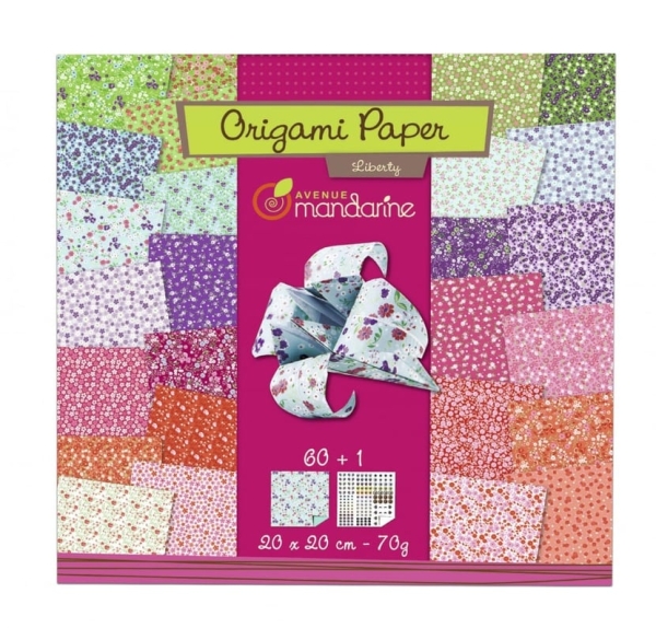 Kit Origami Paper Flowers Avenue Mandarine - Set créatif pour loisirs artistiques