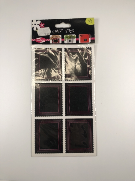 Étiquettes Chalky Stick MAILDOR - Surface ardoise pour marquage