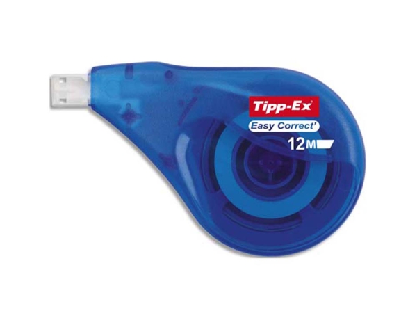 Correcteur roller Tipp-Ex Easy Correct - 4,2 mm x 12 m pour correction précise en bureau et école
