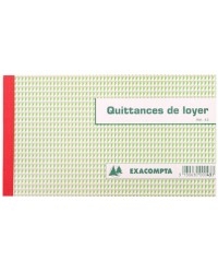 Manifold Exacompta - Quittances de loyer autocopiantes 125 x 210 mm - 50 triplicata pour gestion locative