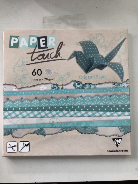 Papier origami Paper Touch - 60 feuilles 15x15cm - motifs variés pour loisirs créatifs et pliage artistique
