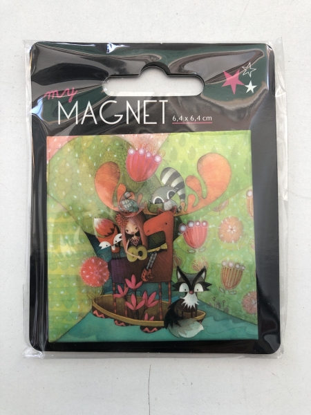 Magnet décoratif pour loisirs créatifs - Animaux bateau 6.4 x 6.4 cm pour décoration printemps et Pâques