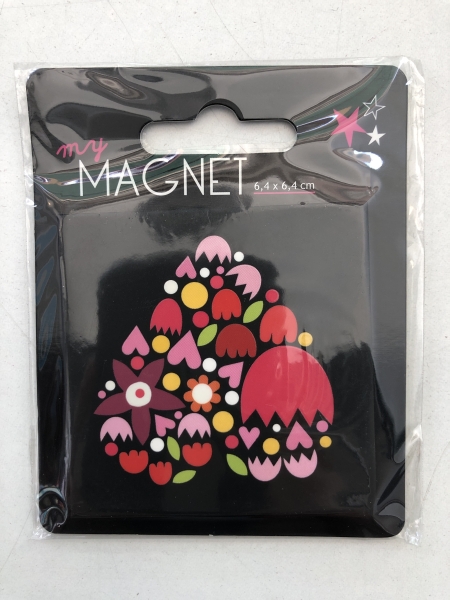 Magnet décoratif  Coeur Aquarupella - 6.4 x 6.4 cm pour décoration et loisirs créatifs printemps et Pâques