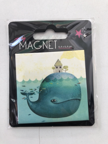 Magnet décoratif Aquarupella Baleine - 6.4 x 6.4 cm pour décoration et loisirs créatifs