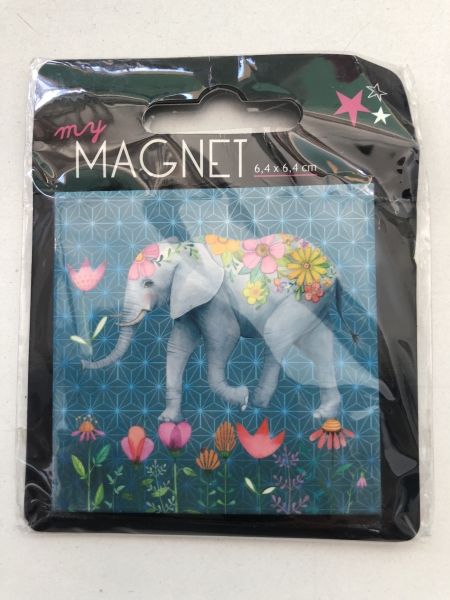 Magnet décoratif Elephant - 6.4 x 6.4 cm pour décoration et loisirs créatifs printemps Pâques