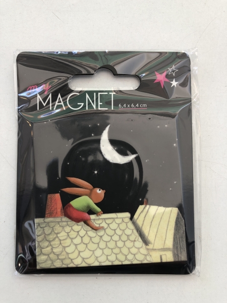 Magnet décoratif Aquarupella - Lapin 6.4 x 6.4 cm pour décoration et loisirs créatifs printemps et Pâques