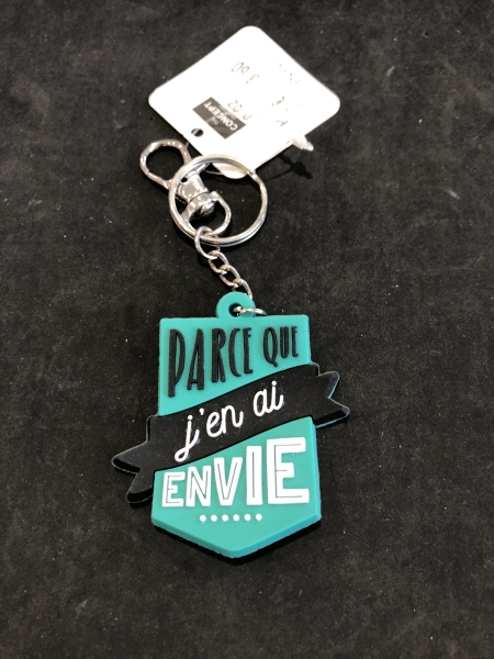 Porte-Clés Messages PVC - Accessoire Pratique pour Organiser Vos Clés au Quotidien