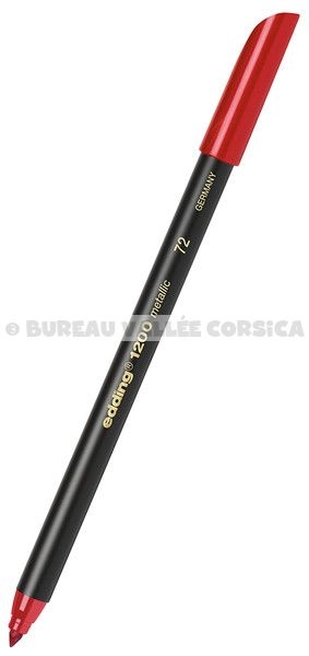 Feutre de coloriage edding 1200 - Pointe 0.5-1 mm - Couleur rouge métal pour dessin et loisirs créatifs