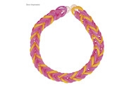 Kit de loisirs créatifs Fashion Loom Bandz Neon - 200 anneaux, 25 fermoirs, 1 crochet pour activités manuelles enfants