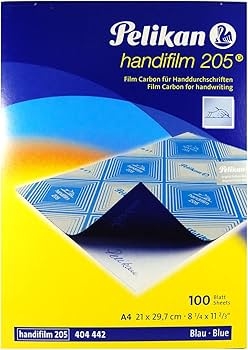 Film carbone Handifilm 205 DIN A4 - papier transfert pour écriture manuscrite en classeur