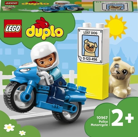Moto de police LEGO DUPLO 10967 - Véhicule éducatif pour enfants