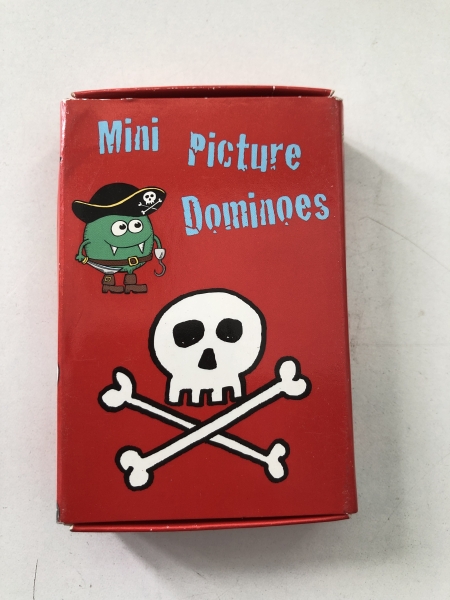 Jeu de dominos Mini Picture Dominoes - assortiment de pièces illustrées pour enfants - loisirs créatifs et apprentissage
