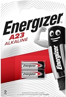 Piles Alcalines Energizer ENR E23A BL2 BR - 2 Unités Argent pour Appareils Électroniques