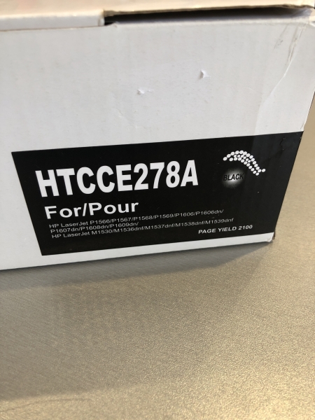 Cartouche d'encre compatible HP LaserJet HTCCE278A - Noir pour imprimante LaserJet