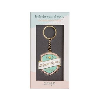 Porte-clés Mr. Wonderful - message Maman tu assures pour cadeau fête des mères et occasions spéciales
