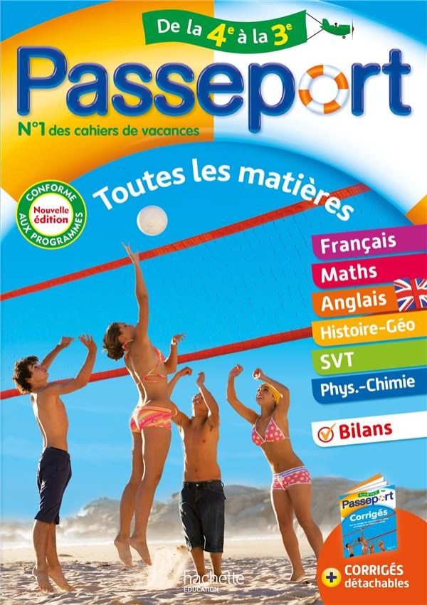 Livre Passeport - Toutes les matières de la 4e à la 3e Édition 2022 - Guide scolaire pour élèves