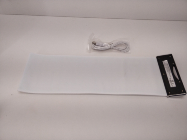 Clavier URBAN FACTORY - Blanc Flexible Azerty Antibactérien - Usage bureautique et nomade