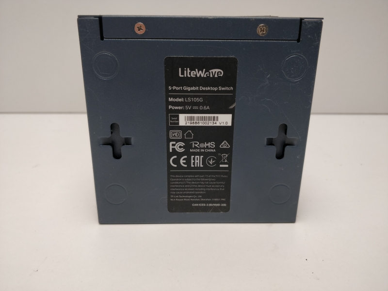Switch réseau TP-Link LITEWAVE LS105G - 5 ports RJ45 Gigabit Ethernet pour bureau et maison