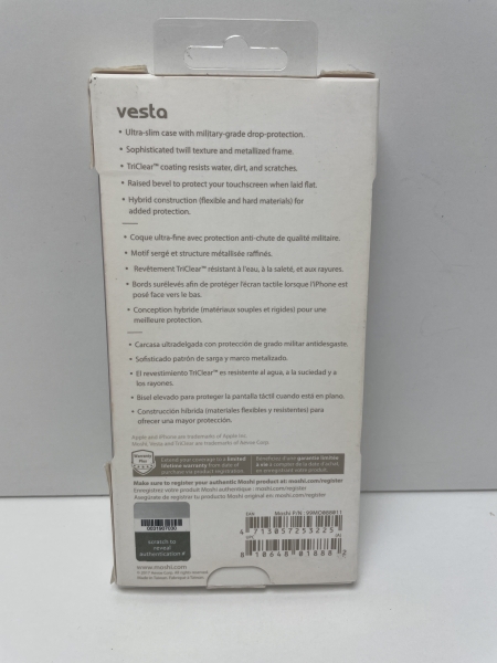 Coque de protection iPhone 7 VESTA - Grise - Compatible avec iPhone 7, Protection smartphone