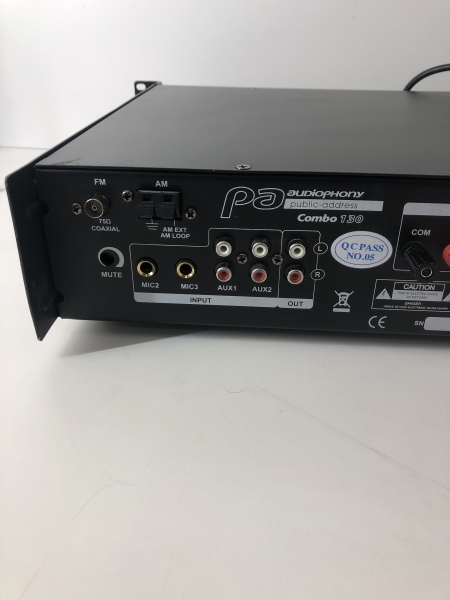 Combiné Mixer Amplificateur Lecteur Multimédia AUDIOPHONY Combo 130 - Système tout en un, Mixer 5 entrées, Rackable 19''