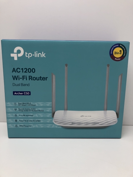 Routeur Wifi TP-Link Archer C50 - 802.11ac, 300 Mbps 2.4 GHz, 867 Mbps 5 GHz, Point d'accès, Réseau invité