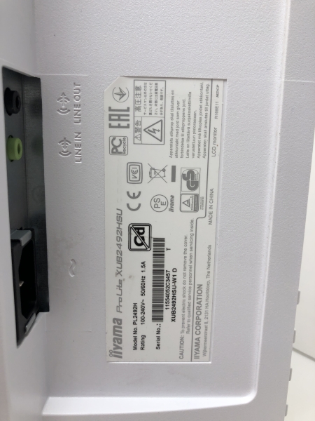 Ecran IIYAMA ProLite XUB2492HSU - 24 pouces Blanc - Moniteur Full HD pour bureau et multimédia