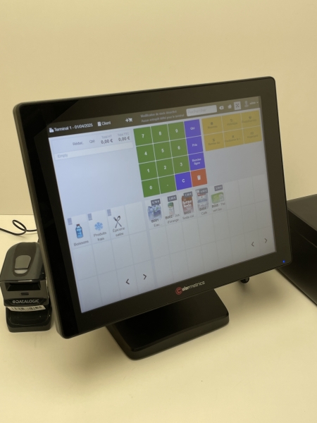 Caisse Enregistreuse Colormetrics P1300 - i3 - 8 Go RAM - SSD 120 Go - Logiciel de caisse installé personnalisable