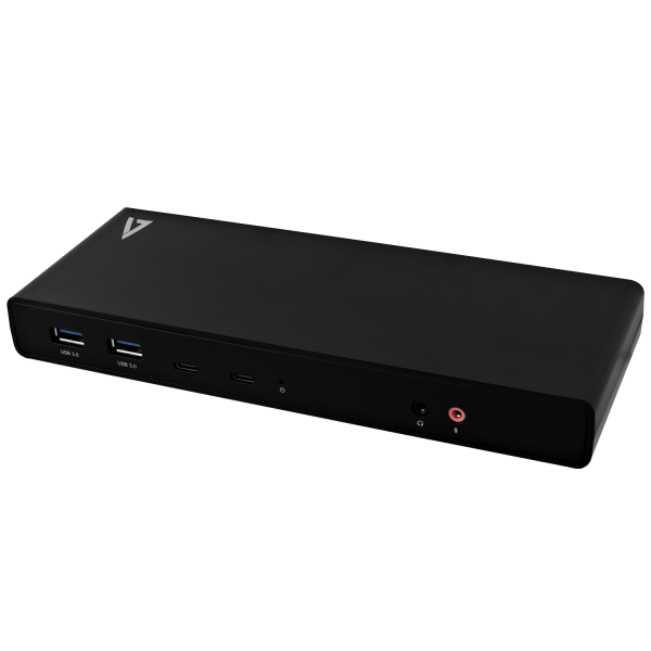 Station d'accueil V7 USB-C UCDDS - 2 USB-C, 4 USB-A, 2 HDMI, 2 DisplayPort, RJ45, Alimentation 100W