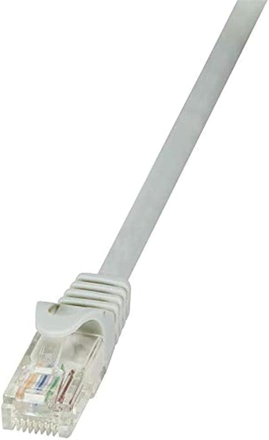 Câble réseau RJ45 LogiLink - Cat. 5e U/UTP 0,5 m Gris pour Connexion Internet et Réseau