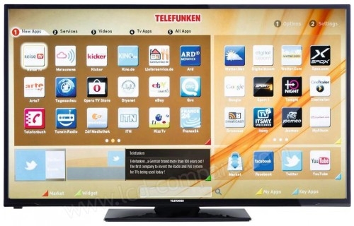 Téléviseur TELEFUNKEN A50F446A - 49.5 pouces - dalle VA - 1920 x 1080 pour salon ou chambre