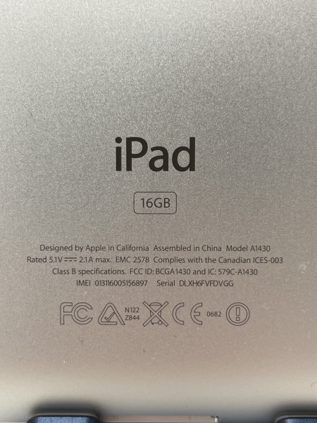 Tablette Apple iPad A1430 3ème Génération - Écran 9.7