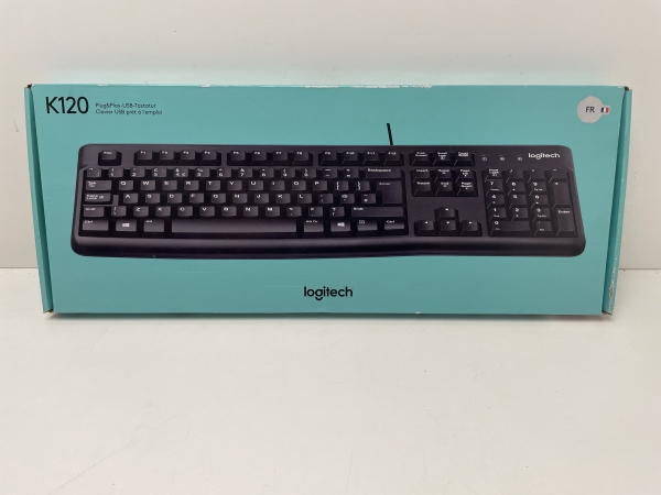 Clavier LOGITECH K120 - Qwerty - USB filaire -