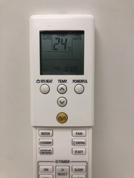 Télécommande climatiseur GENERAL - Remplacement FUJITSU AR-REB1E avec piles rechargeables AAA et support mural