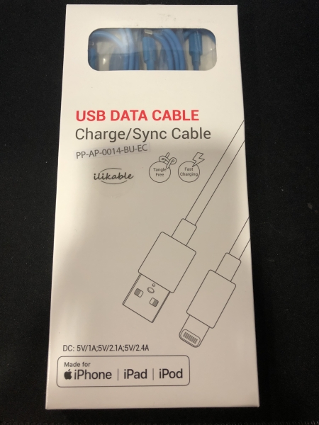 Câble USB Lightning iPhone - Lot de 3 câbles de recharge et synchronisation - Compatibilité iPhone et iPad