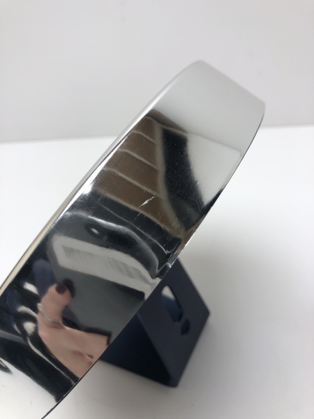 Horloge murale chromée - Plastique diamètre 20 cm fonctionnant à pile pour décoration intérieure