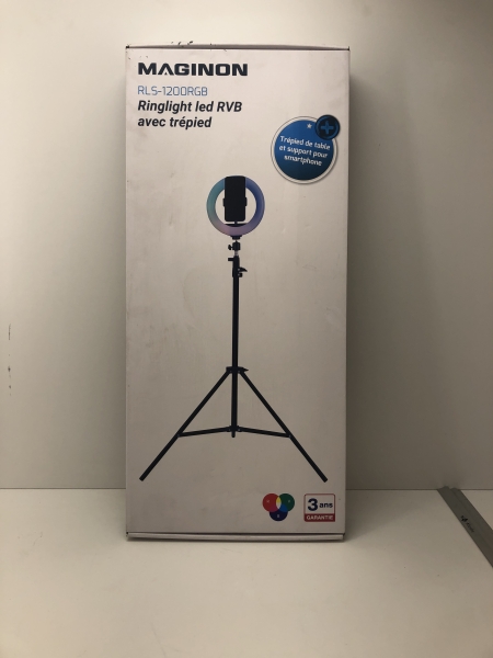 MAGINON Ringlight avec trépied led RVB