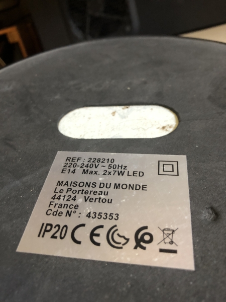 Lampadaire Maison du monde 228210