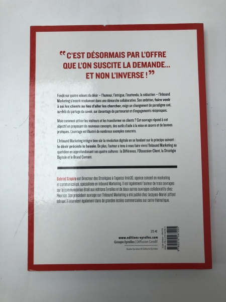 Guide Inbound Marketing Gabriel SZAPIRO - Broché 158 pages pour professionnels et étudiants