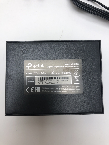 Convertisseur Fibre Optique TP-Link MC210CS - 1000M SC/UPC RJ45, 15km, IEEE 802.3ab/z, Single-mode